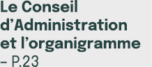 Le Conseil d’Administration et l’organigramme – p.23