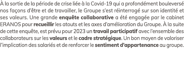  la sortie de la p riode de crise li e   la Covid 19 qui a profond ment boulevers  nos fa ons d’ tre et de travaille...